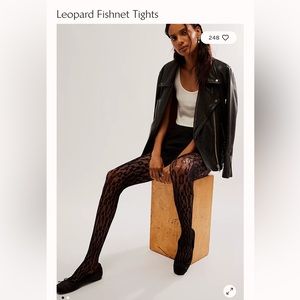 Leopard fishnet stockings